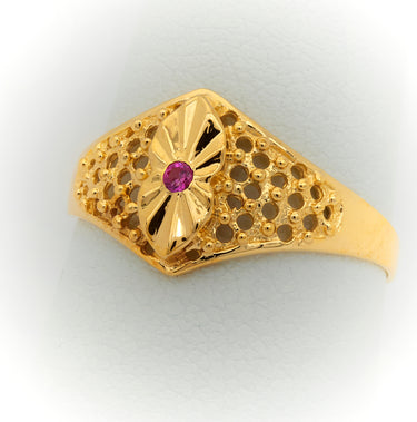 10K Women Gold Ring with Stone Anillo de Mujer con Piedra de Oro 10k - Acosta´s jewelry